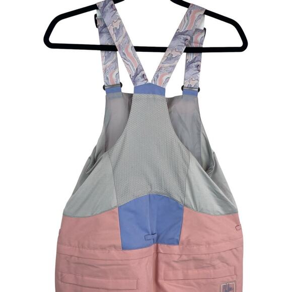 NWT Roxy Chloe Kim Insulated Waterproof Ski Snowboard Bib Pants Rose Pink Sz XS - Picture 6 of 13